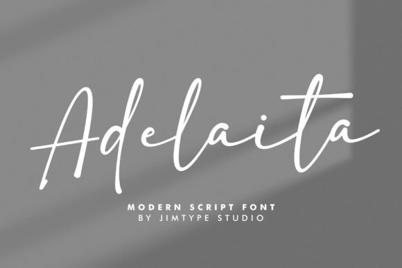 Adelaita Font: A Script Handwritten Typeface for Creative Crafters