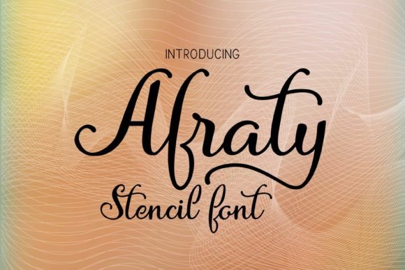 Afraty Stencil: A Script Font That Breathes Life into Handmade Creations