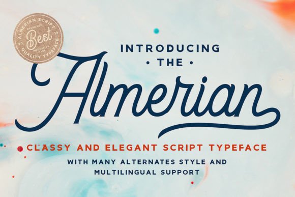 Almerian: A Timeless Script Font for Designers