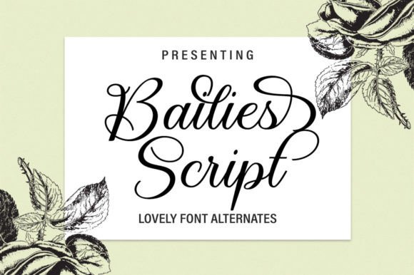 Bailies Script: A Timeless Script Font for Handmade Creators
