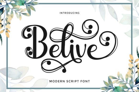 Belive Script: A Timeless Script Font for Handmade Creators