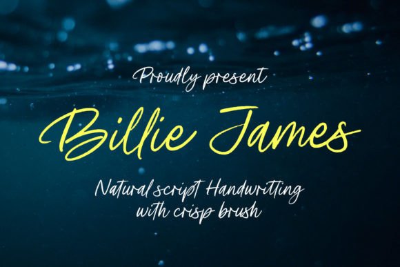 Billie James: A Timeless Script Font for Editorial Design