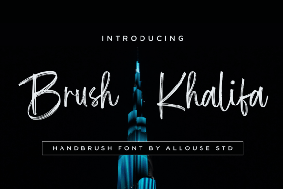 Brush Khalifa: A Modern Script Font for Digital Branding