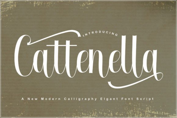 Cattenella Font Script: A Timeless Script Handwritten Type for Creative Makers