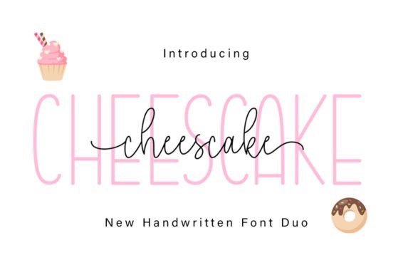 Cheescake Duo: A Romantic Script Font for Handmade Creators