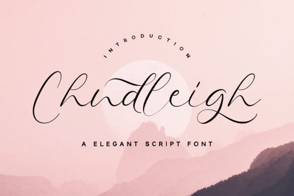 Chudleigh: A Script Font for Creative Crafters and Product Designers
