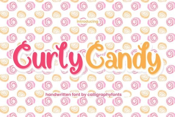 Curly Candy Font for Creative Branding and Design Projects