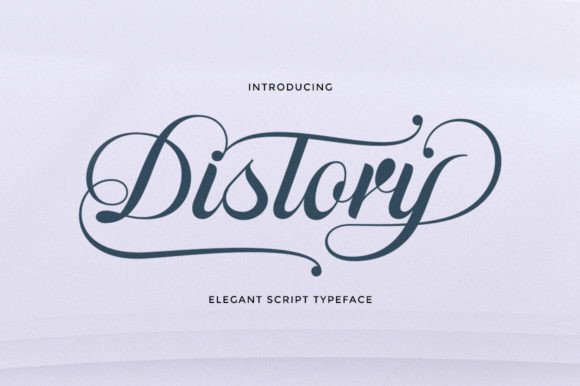 Distory Script Font for Stylish Branding and Creative Design