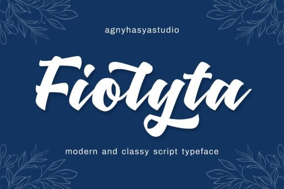 Fiolyta: A Modern Script Font for Digital Branding and Web Design