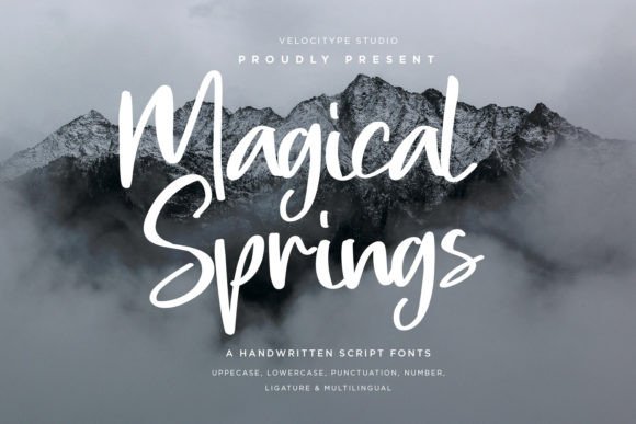 Magical Springs: A Script Font for Creative Crafters