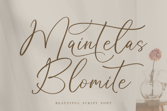 Maintelas Blomite: A Script Font for Creative Crafters