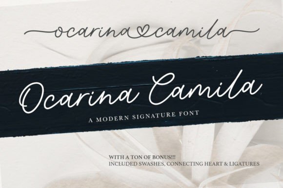 Ocarina Camila: A Script Font That Breathes Life into Handmade Creations
