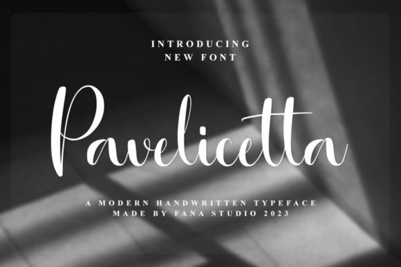 Pavelicetta: A Script Font for Elegant Editorial Design