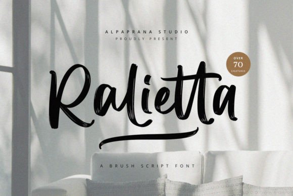 Ralietta: A Script Handwritten Font for Creative Product Design