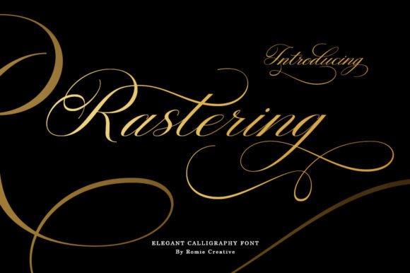 Rastering for Creative Branding and Elegant Typography