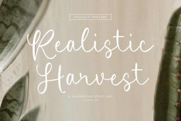 Realistic Harvest: A Font That Elevates Your Brand