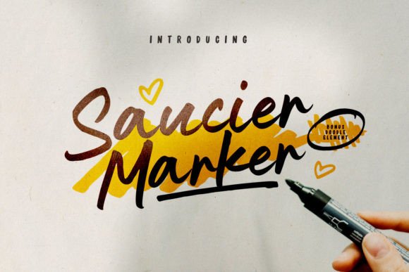 Saucier Marker: A Script Font That Elevates Brand Identity