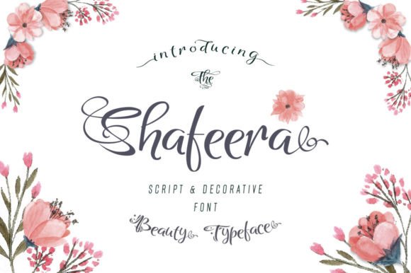 Shafeera Script Font for Creative Branding and Design Projects