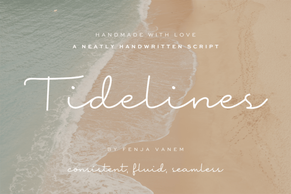 Tidelines: A Script Font for Serene Editorial Design