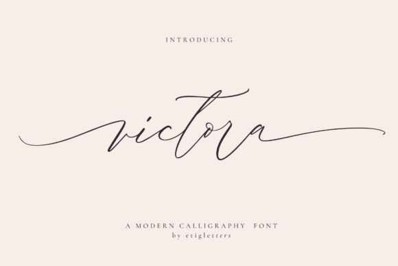 Victora: A Script Handwritten Font That Elevates Your Creative Projects