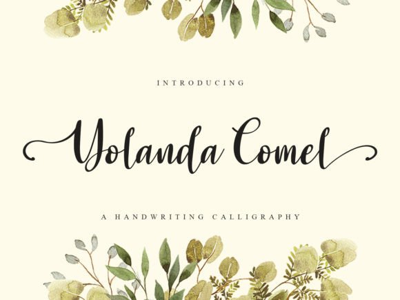 Yolanda Comel: A Script Font for Elegant Craft Projects